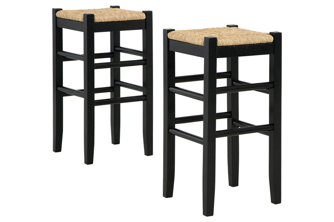 Mirimyn Black Bar Height Barstool, Set of 2 - D508-130 - Bien Home Furniture &amp; Electronics
