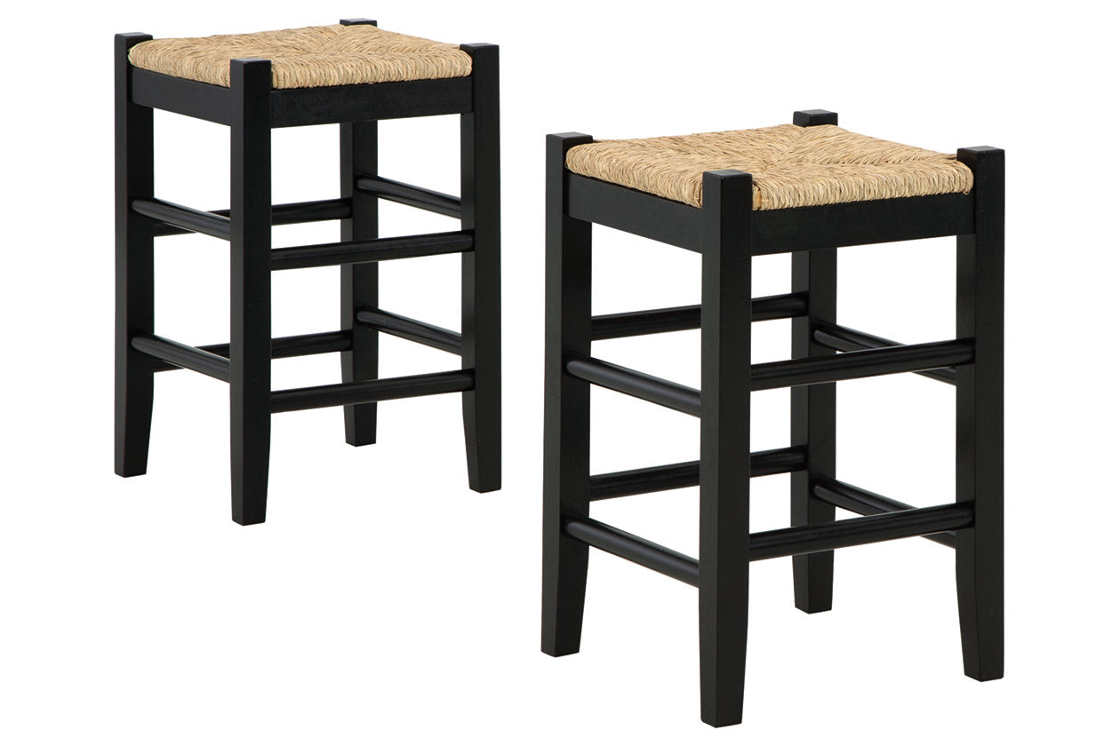 Mirimyn Black Counter Height Barstool, Set of 2 - D508-124 - Bien Home Furniture & Electronics