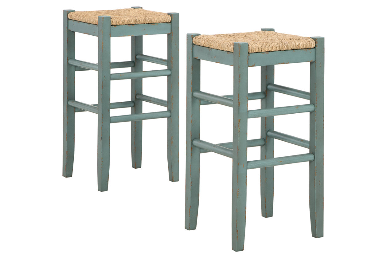 Mirimyn Teal Bar Height Barstool, Set of 2 - D508-330 - Bien Home Furniture & Electronics