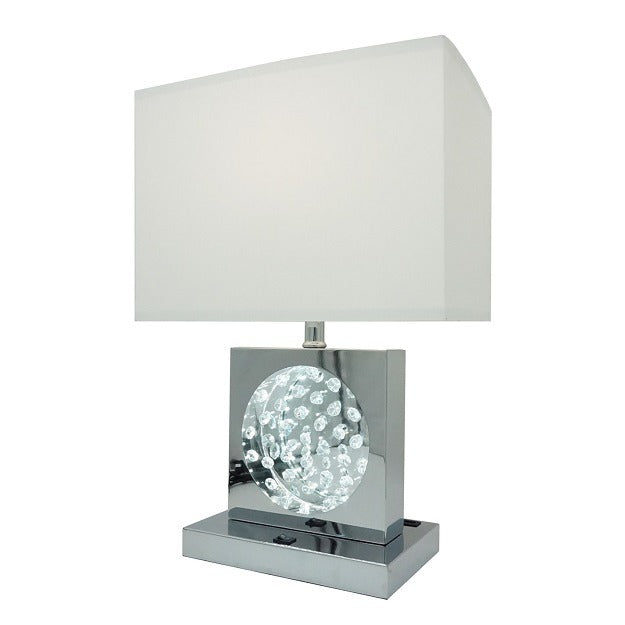 Monica White Table Lamp - 6289T-CR - Bien Home Furniture &amp; Electronics