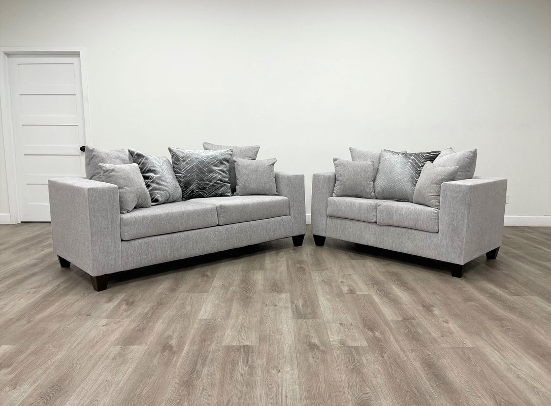 Monroe Dove Sofa & Loveseat - 110-Dove 2PC - Bien Home Furniture & Electronics