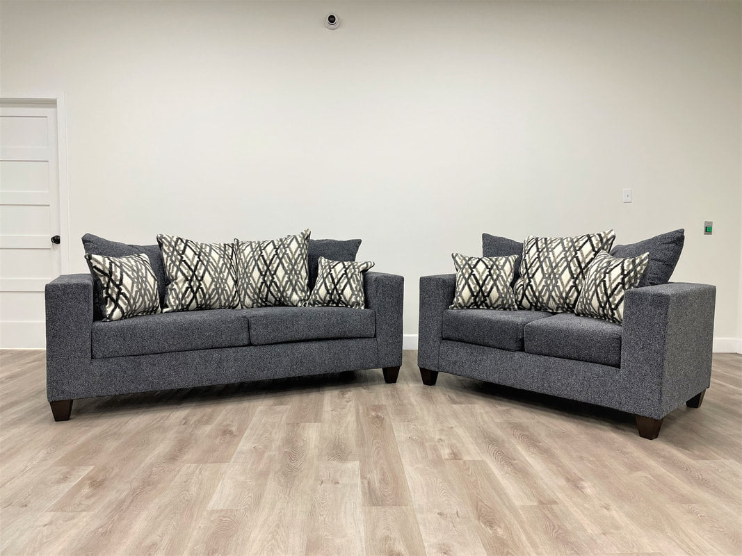 Monroe Steel Sofa & Loveseat - 110 - Steel Sofa & Loveseat - Bien Home Furniture & Electronics