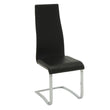 Montclair Black/Chrome High Back Dining Chairs, Set of 4 - 100515BLK - Bien Home Furniture & Electronics