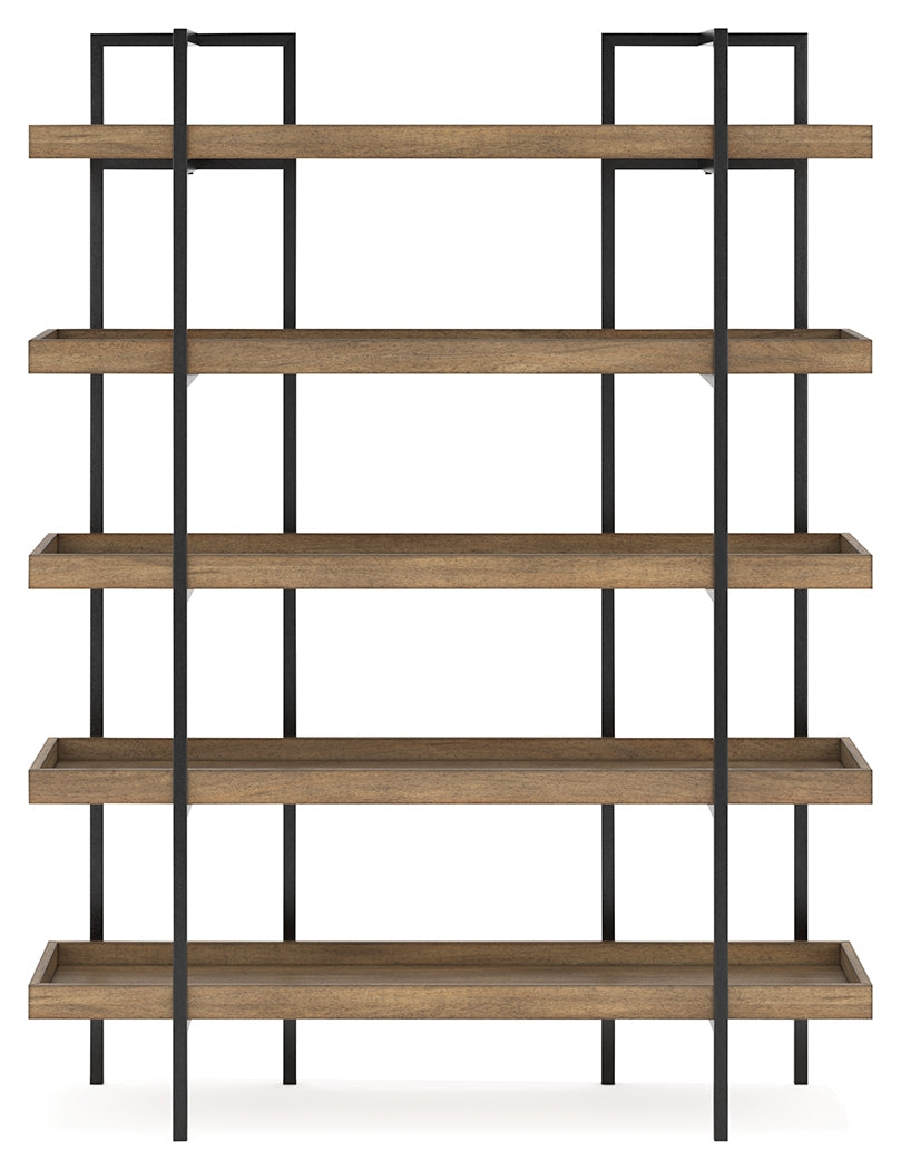 Montia Light Brown 76" Bookcase - H632-70 - Bien Home Furniture & Electronics