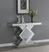 Moody Silver Console Table with LED Lighting - 953333 - Bien Home Furniture & Electronics