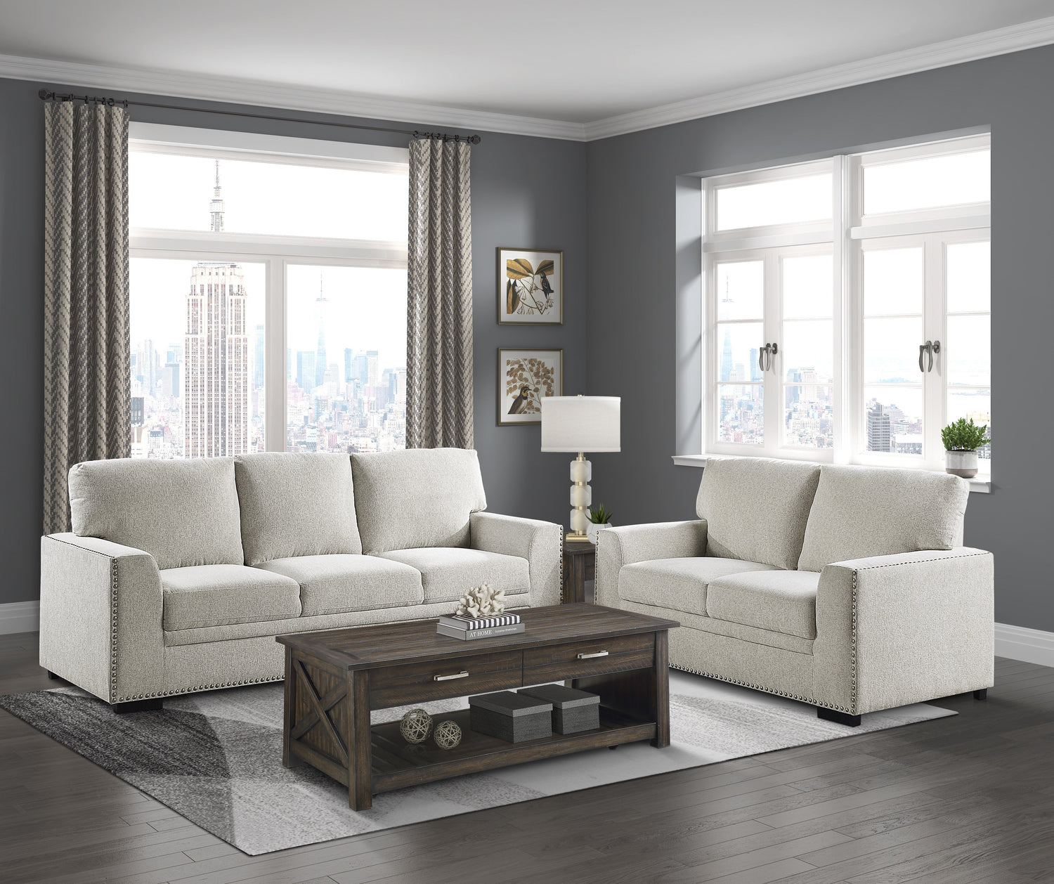 Morelia Beige Loveseat - 9468BE-2 - Bien Home Furniture & Electronics