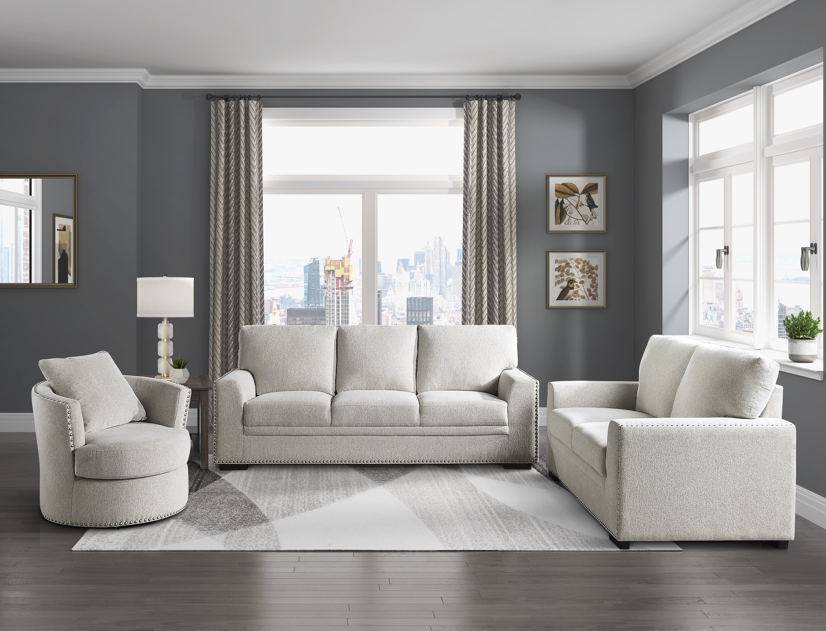 Morelia Beige Loveseat - 9468BE-2 - Bien Home Furniture & Electronics