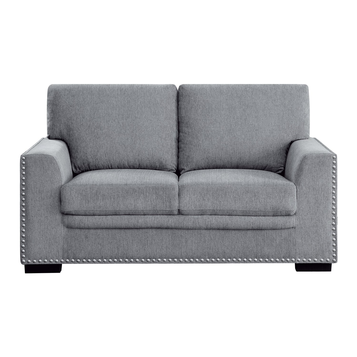 Morelia Dark Gray Loveseat - 9468DG-2 - Bien Home Furniture & Electronics
