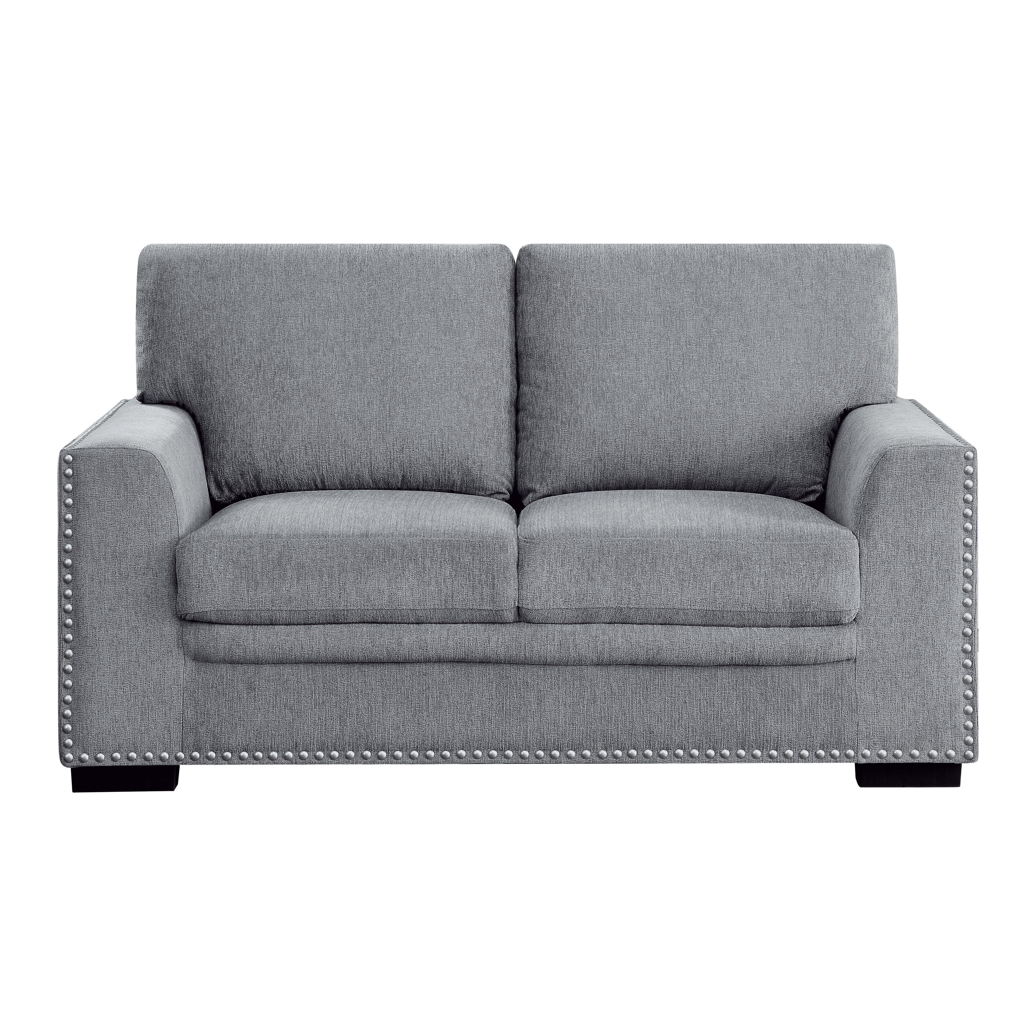 Morelia Dark Gray Loveseat - 9468DG-2 - Bien Home Furniture & Electronics