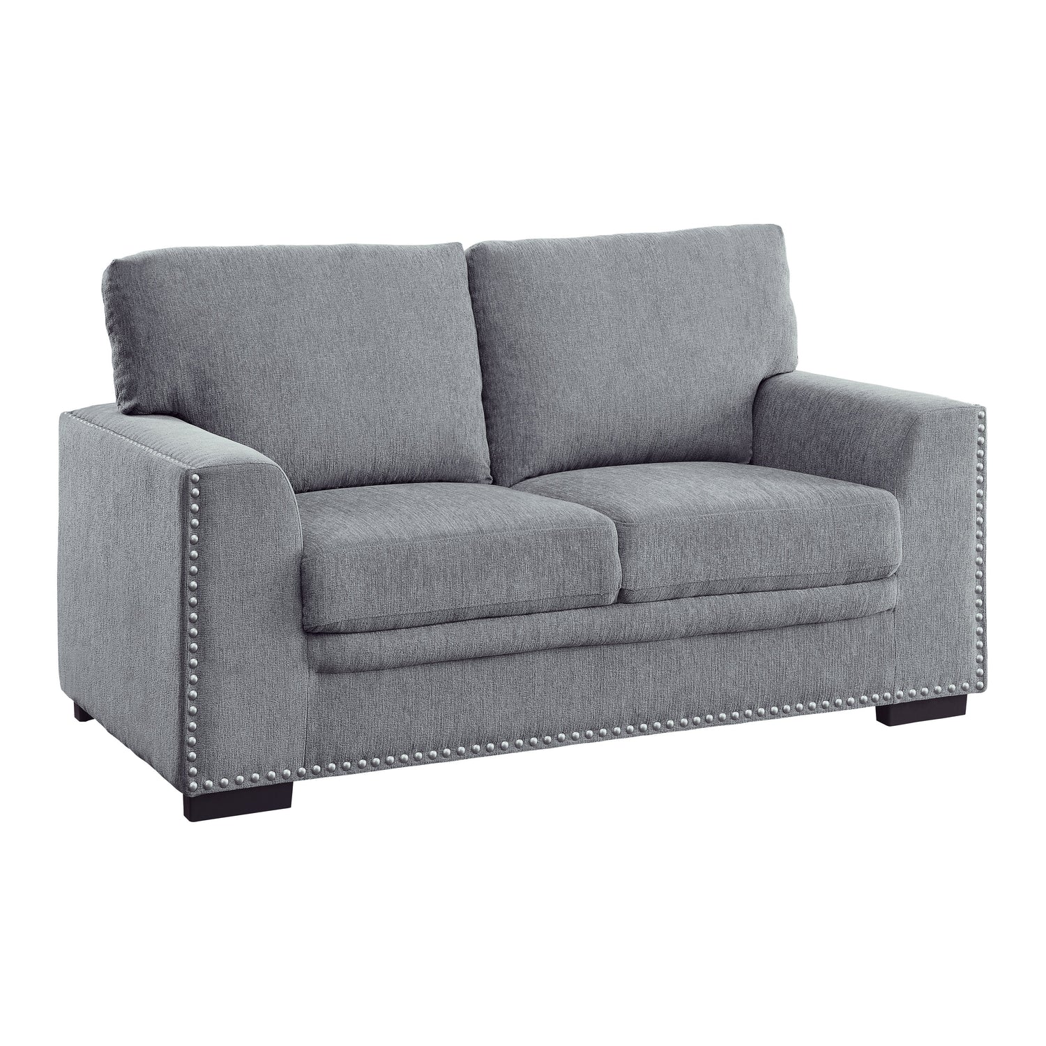 Morelia Dark Gray Loveseat - 9468DG-2 - Bien Home Furniture & Electronics
