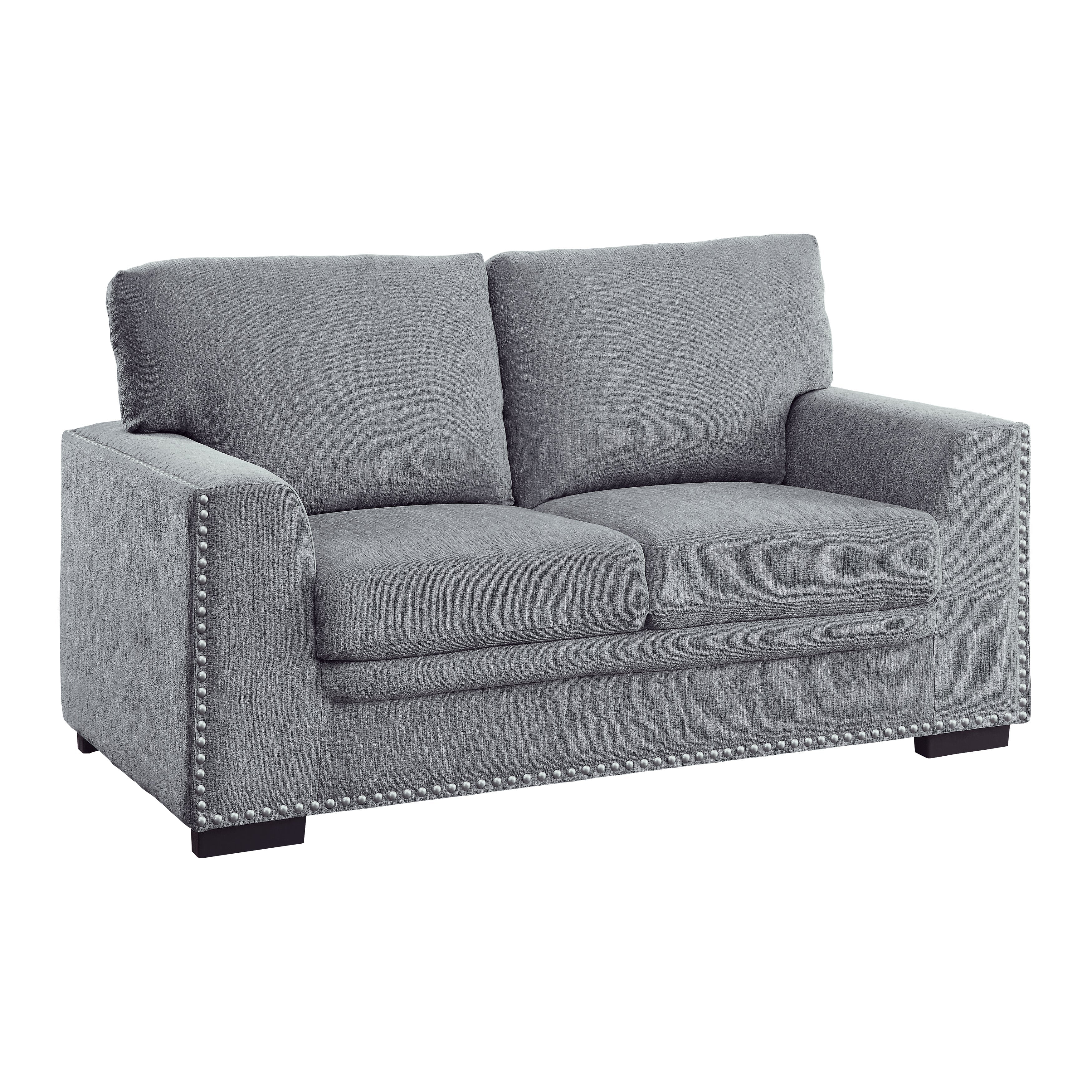 Morelia Dark Gray Loveseat - 9468DG-2 - Bien Home Furniture & Electronics