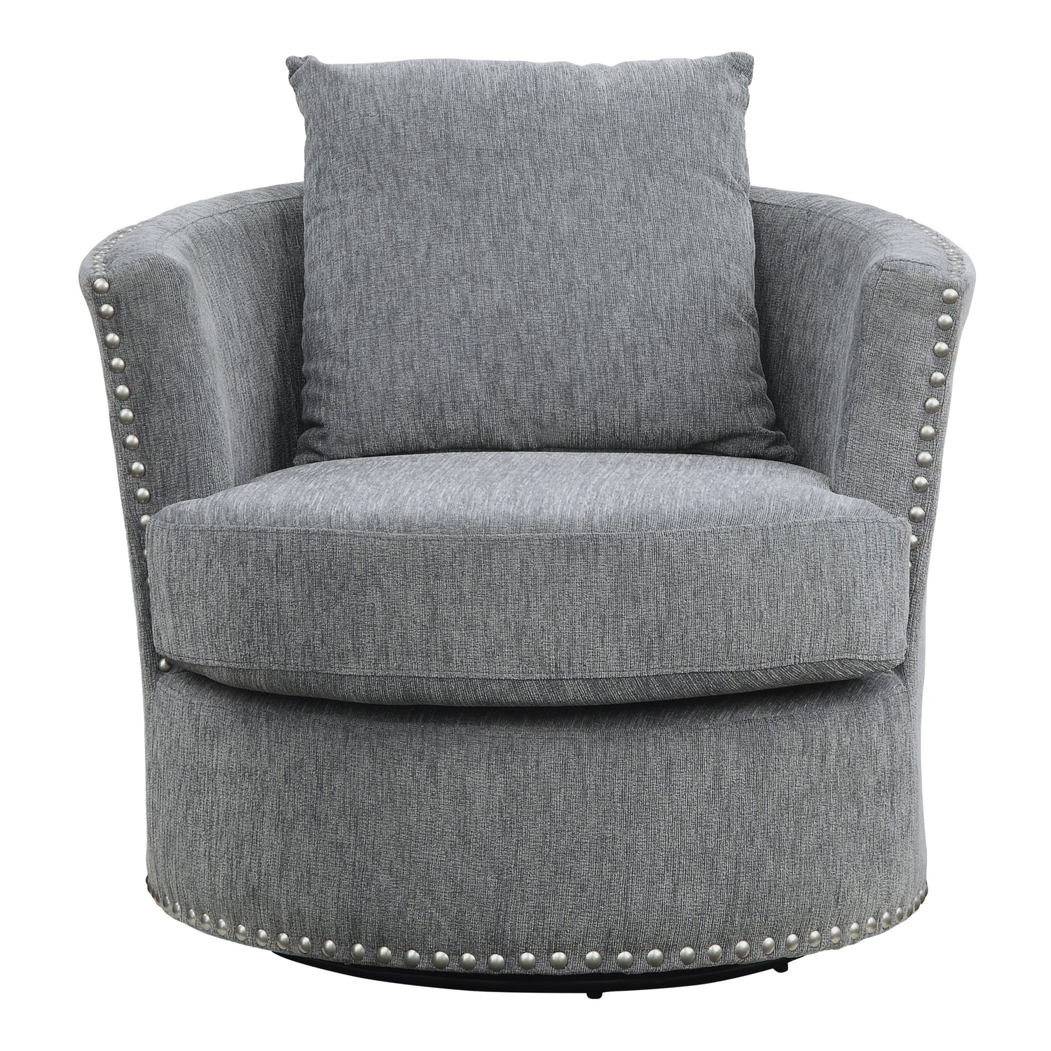 Morelia Dark Gray Swivel Chair - 9468DG-1 - Bien Home Furniture & Electronics