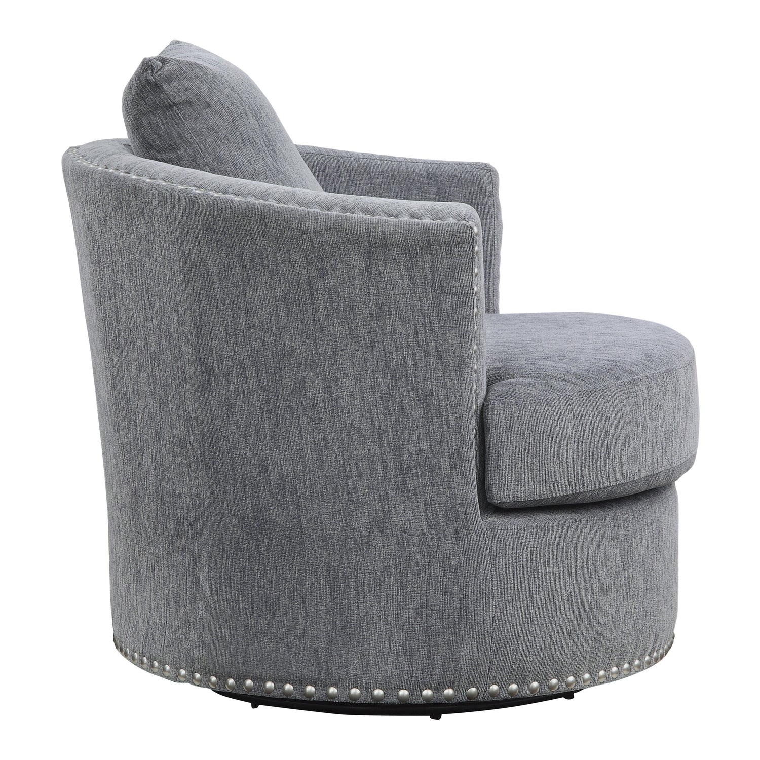 Morelia Dark Gray Swivel Chair - 9468DG-1 - Bien Home Furniture & Electronics