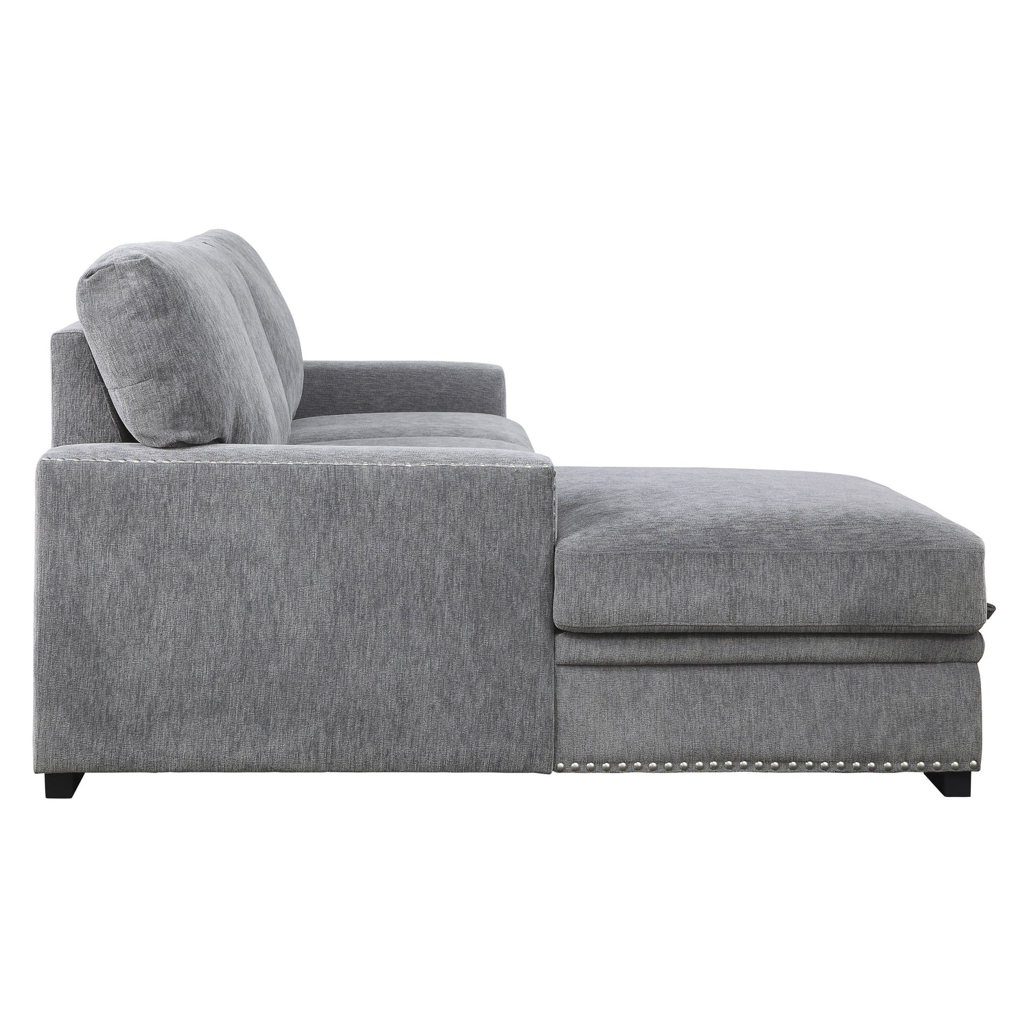 Morelia Gray LAF Storage Sleeper Sofa Chaise - 9468DG*2LC2R - Bien Home Furniture & Electronics