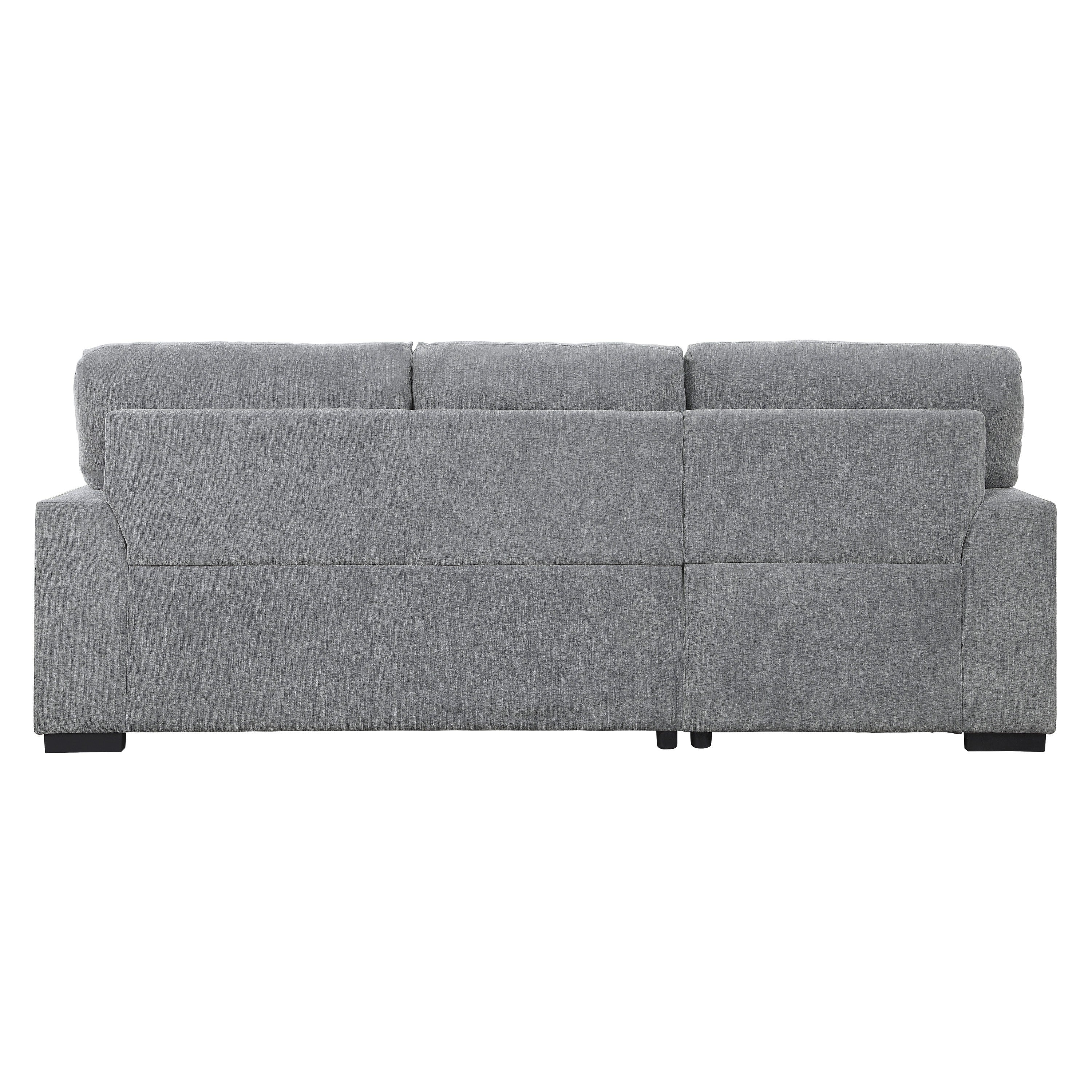 Morelia Gray LAF Storage Sleeper Sofa Chaise - 9468DG*2LC2R - Bien Home Furniture & Electronics