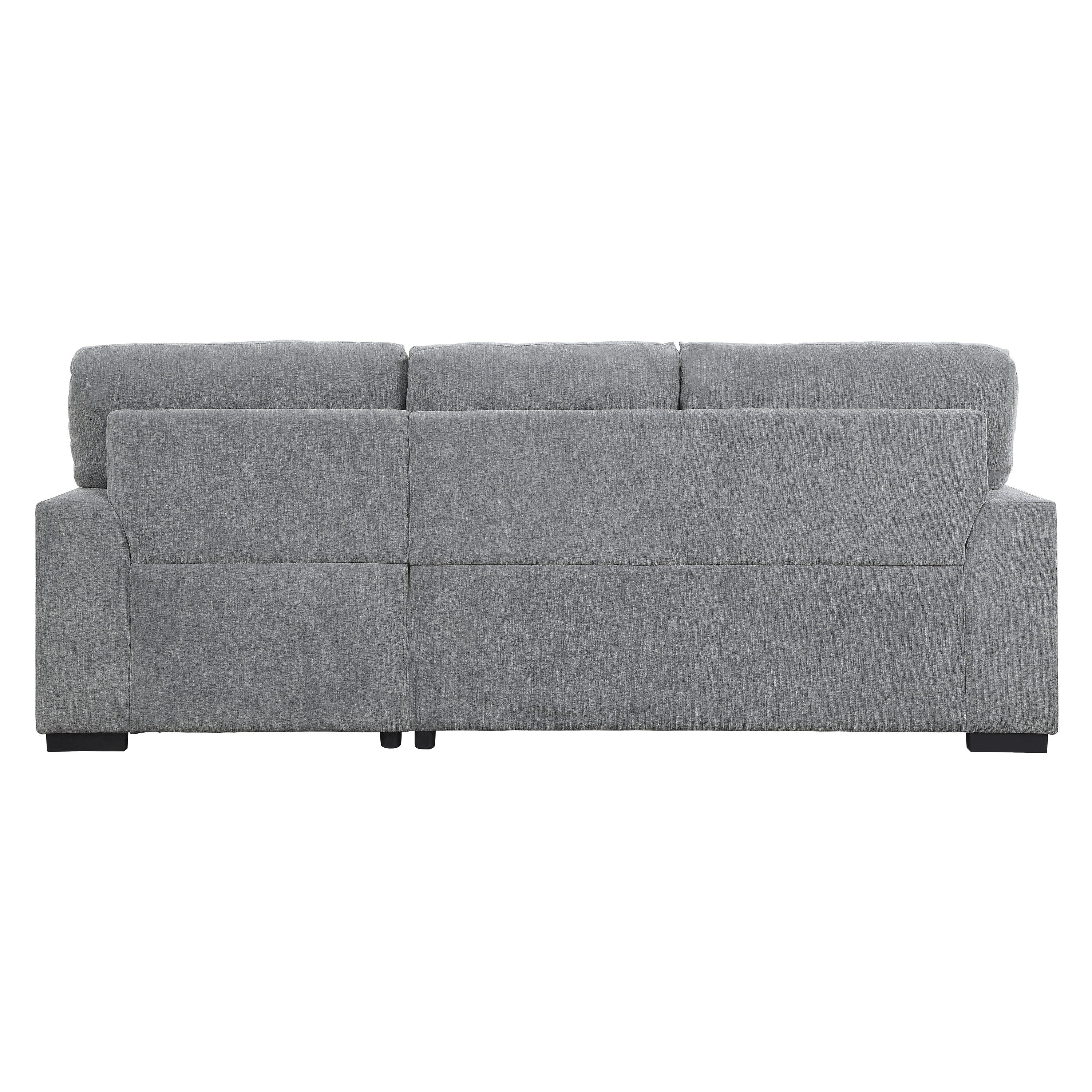 Morelia Gray RAF Storage Sleeper Sofa Chaise - 9468DG*2RC2L - Bien Home Furniture & Electronics