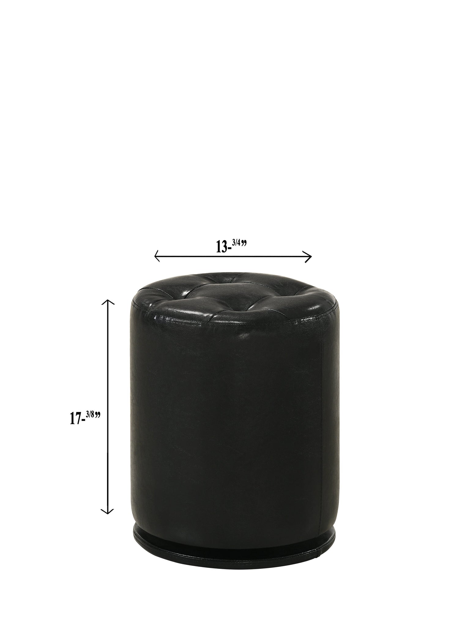 Morgan Black Round Swivel Stool - B4851BK-93 - Bien Home Furniture & Electronics