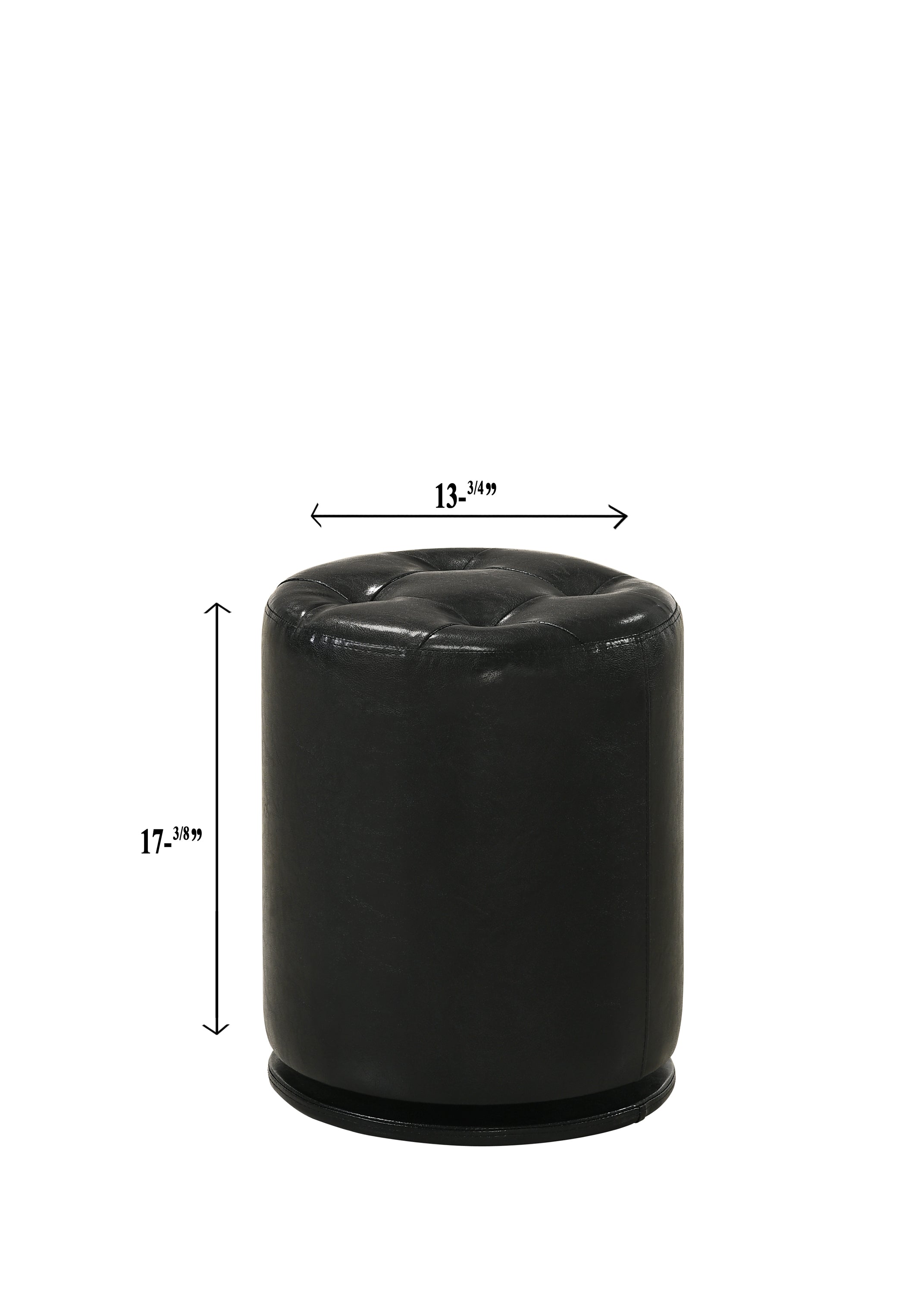 Morgan Black Round Swivel Stool - B4851BK-93 - Bien Home Furniture & Electronics
