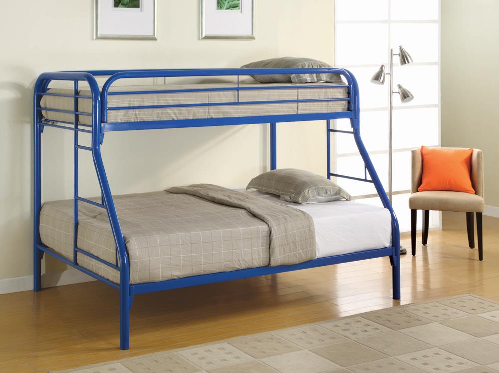 Morgan Blue Twin over Full Bunk Bed - 2258B - Bien Home Furniture &amp; Electronics