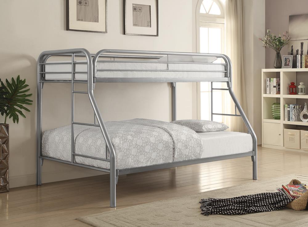 Morgan Silver Twin over Full Bunk Bed - 2258V - Bien Home Furniture &amp; Electronics