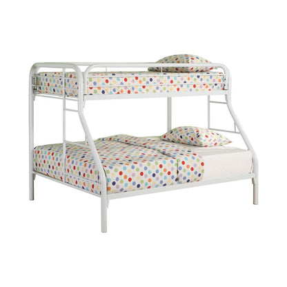 Morgan White Twin over Full Bunk Bed - 2258W - Bien Home Furniture &amp; Electronics