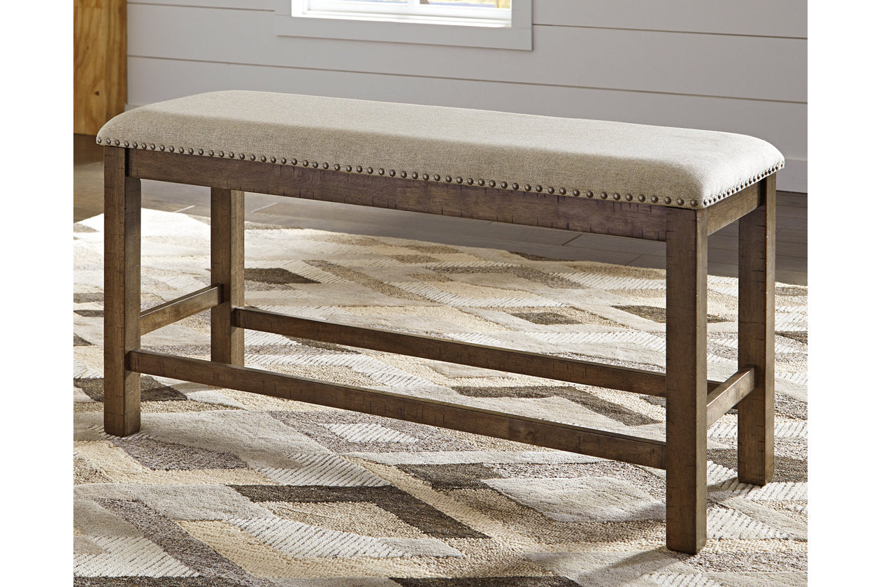 Moriville Beige Counter Height Bench - D631-09 - Bien Home Furniture & Electronics