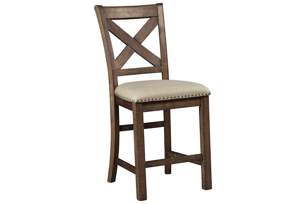 Moriville Beige Counter Height Chairs, Set of 2 - D631-124 - Bien Home Furniture & Electronics