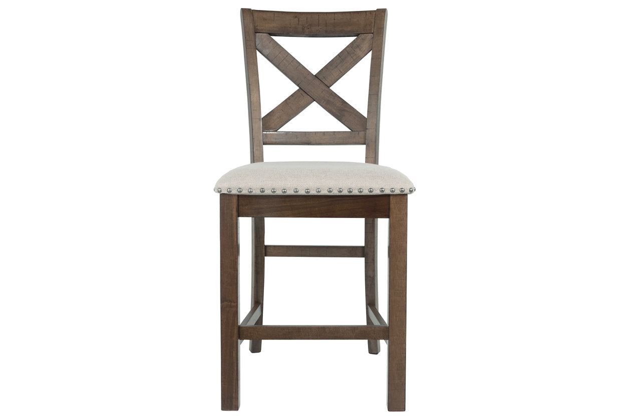 Moriville Beige Counter Height Chairs, Set of 2 - D631-124 - Bien Home Furniture & Electronics