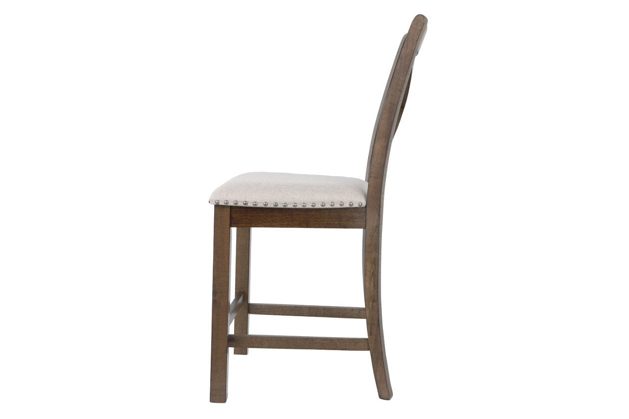 Moriville Beige Counter Height Chairs, Set of 2 - D631-124 - Bien Home Furniture & Electronics