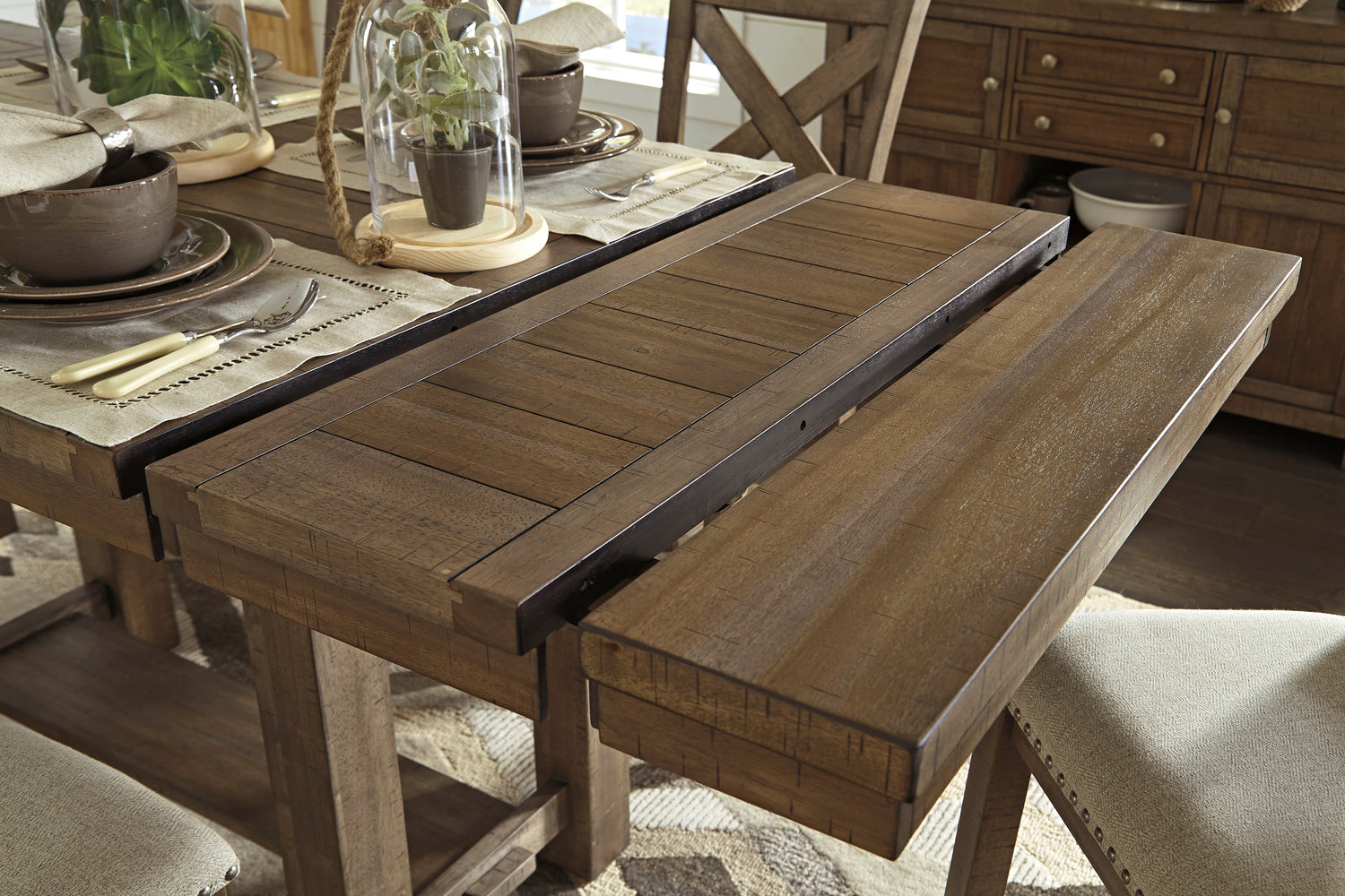Moriville Grayish Brown Counter Height Set - SET | D631-32 | D631-124(2) - Bien Home Furniture & Electronics