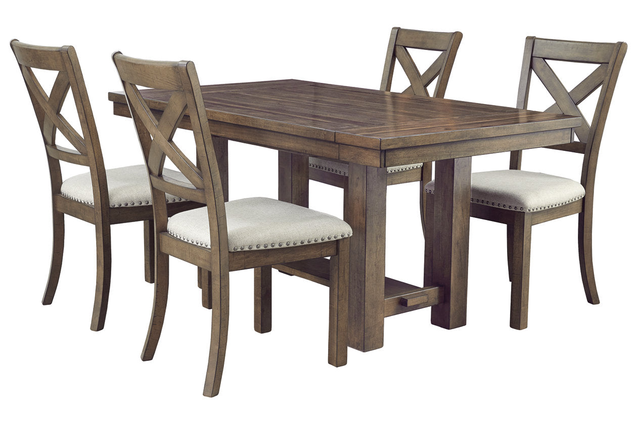 Moriville Grayish Brown Dining Extension Table - D631-45 - Bien Home Furniture & Electronics