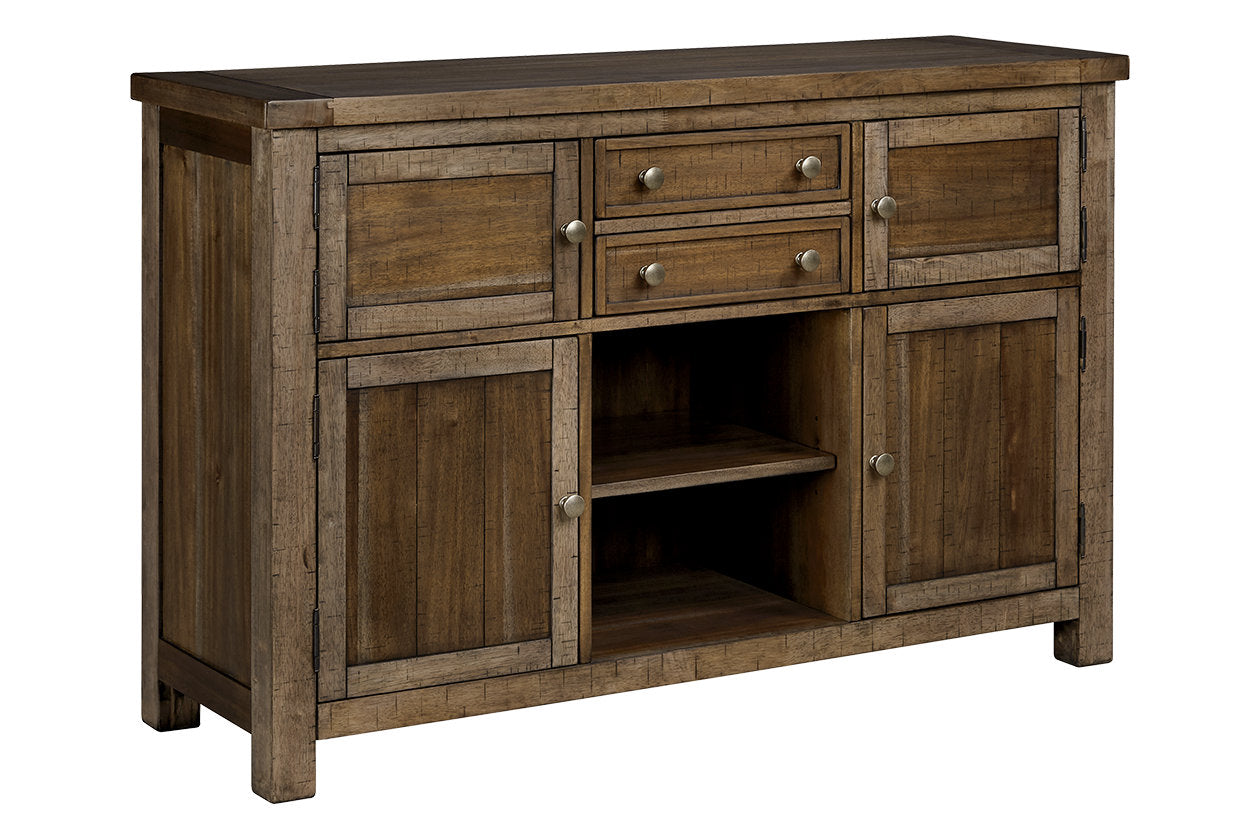 Moriville Grayish Brown Dining Server - D631-60 - Bien Home Furniture & Electronics