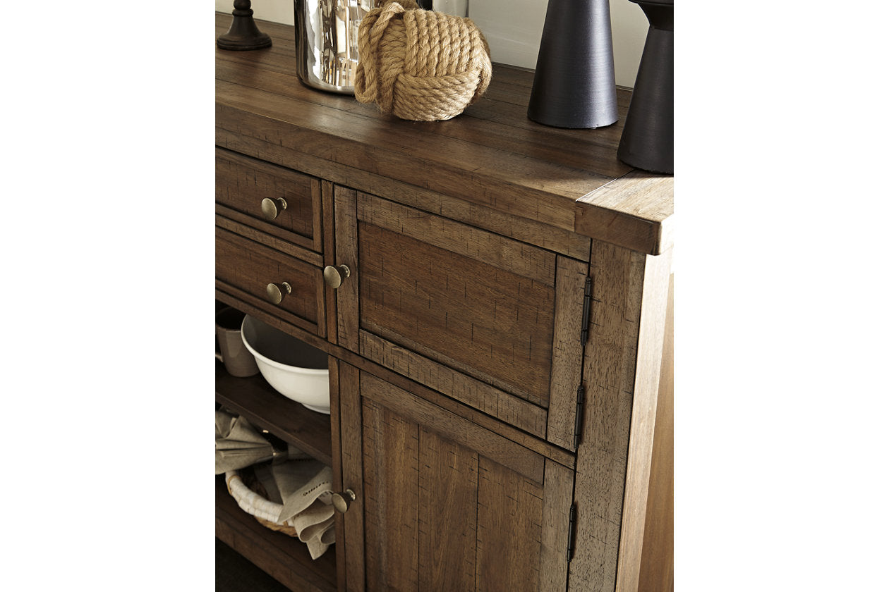 Moriville Grayish Brown Dining Server - D631-60 - Bien Home Furniture & Electronics