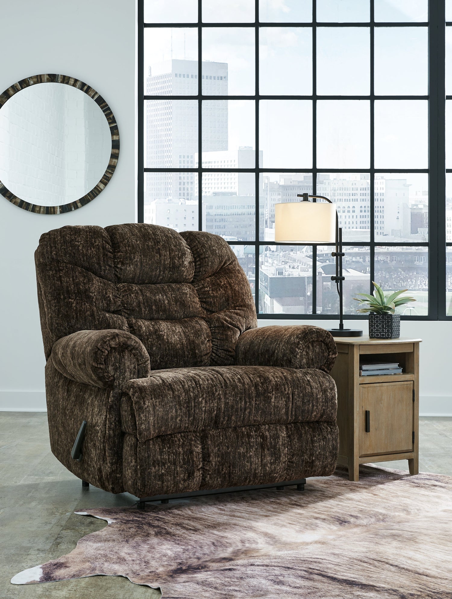 Movie Man Chocolate Recliner - 6380229 - Bien Home Furniture & Electronics