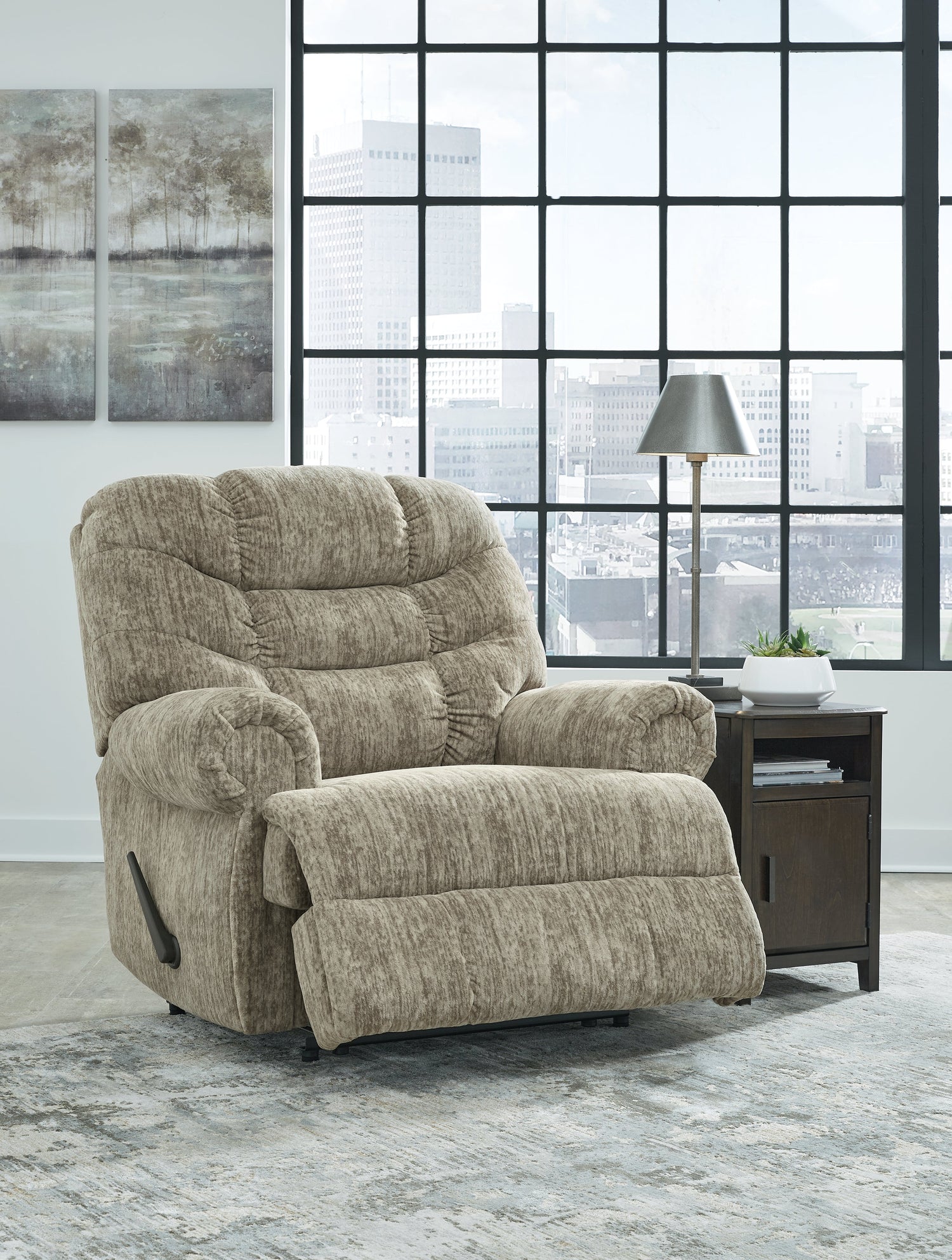 Movie Man Taupe Recliner - 6380329 - Bien Home Furniture & Electronics