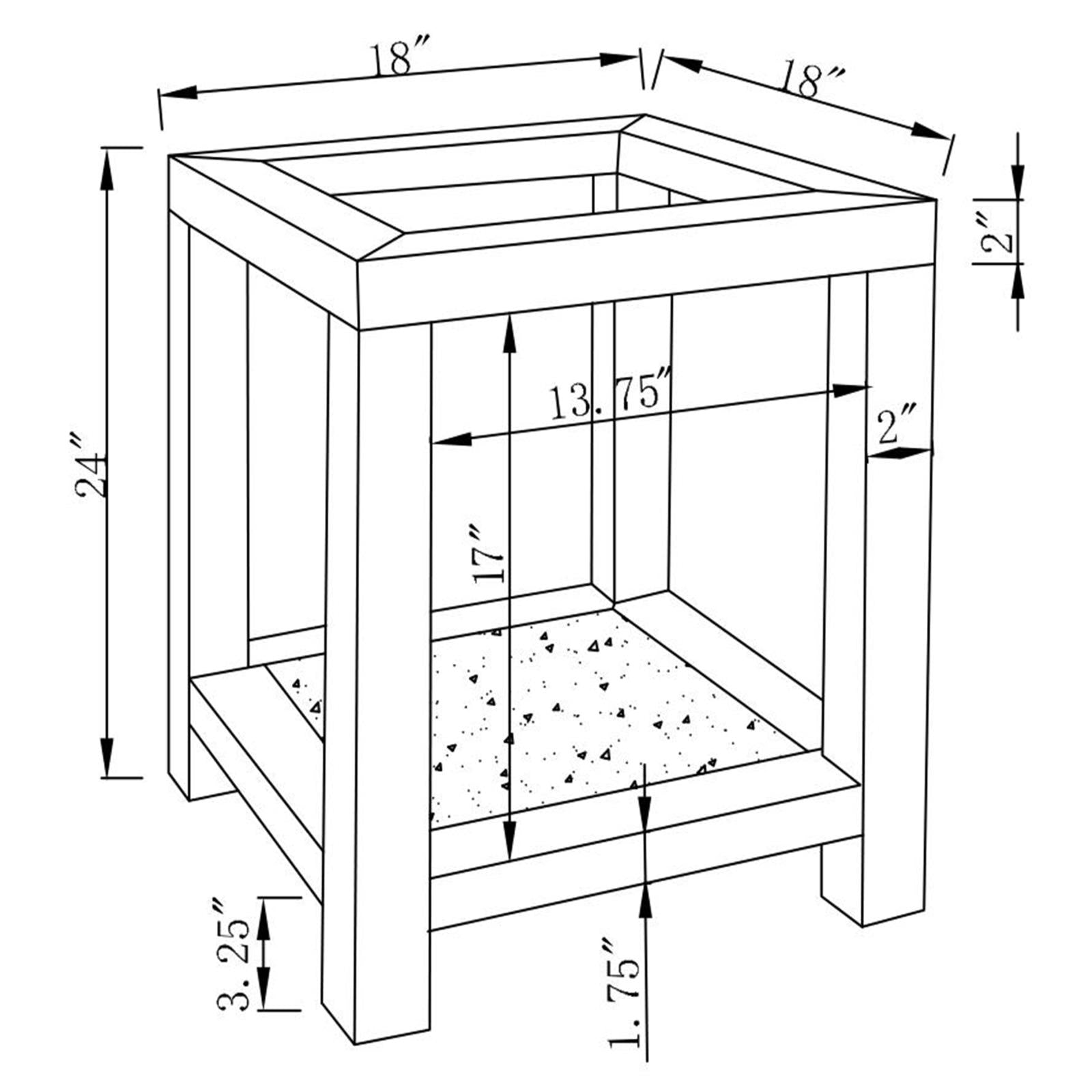 Mozzi Square End Table with Glass Top Mirror - 736217 - Bien Home Furniture & Electronics