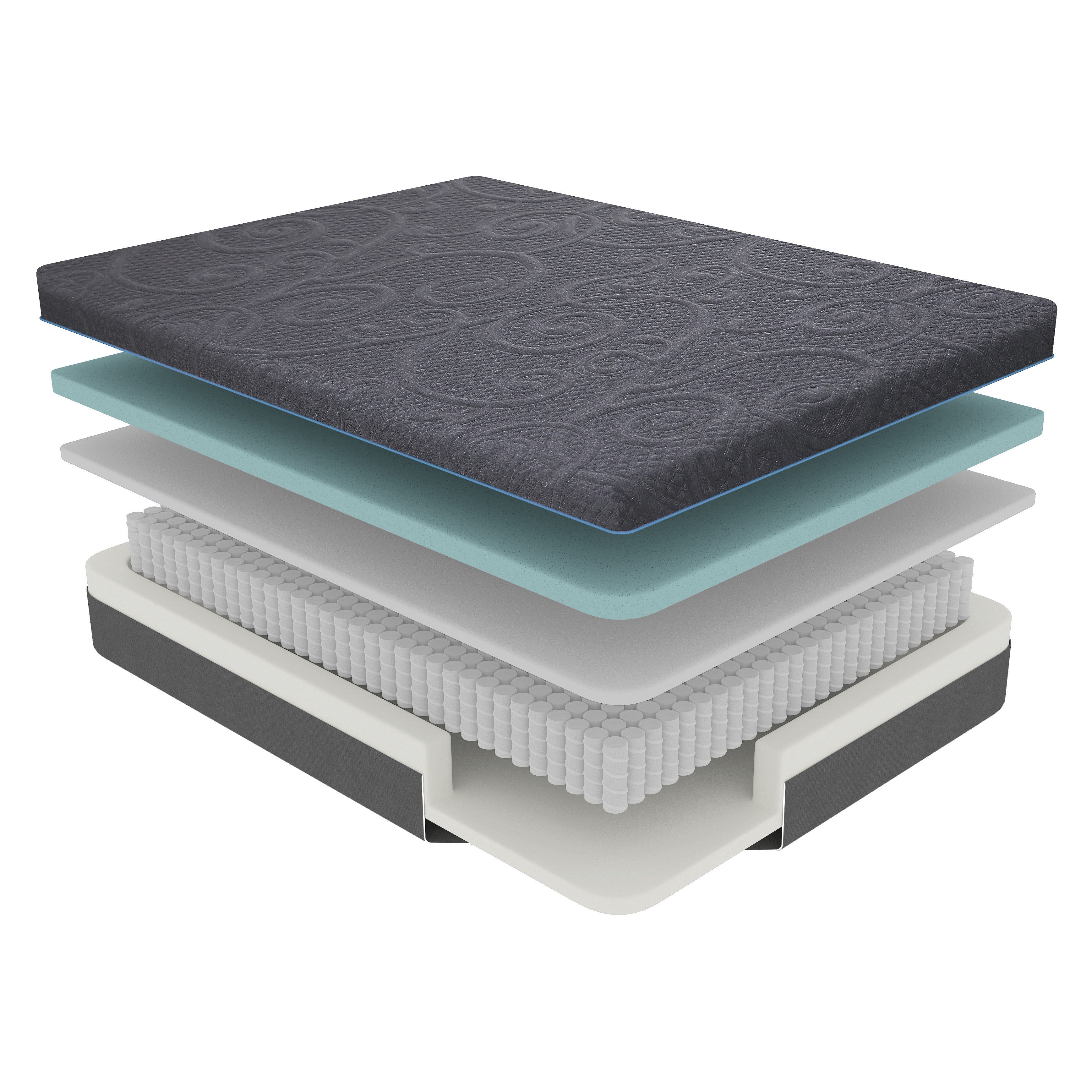 MT-H11F 11" Full Gel-Infused Memory Foam Hybrid Mattress - MT-H11F - Bien Home Furniture & Electronics