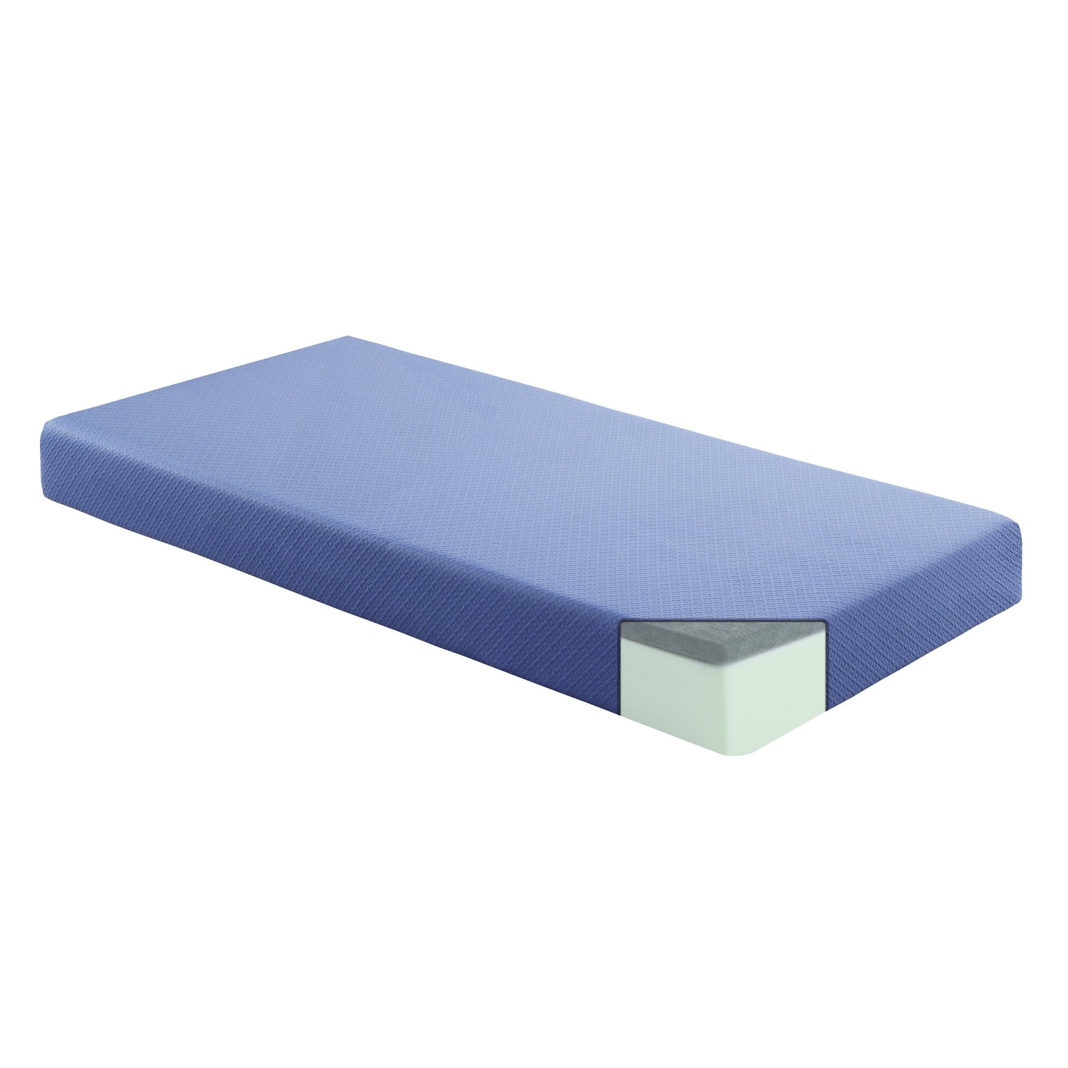 MT-PG07BLF 7&quot; Blue Full Gel-Infused Memory Foam Mattress Set - MT-PG07BLF - Bien Home Furniture &amp; Electronics