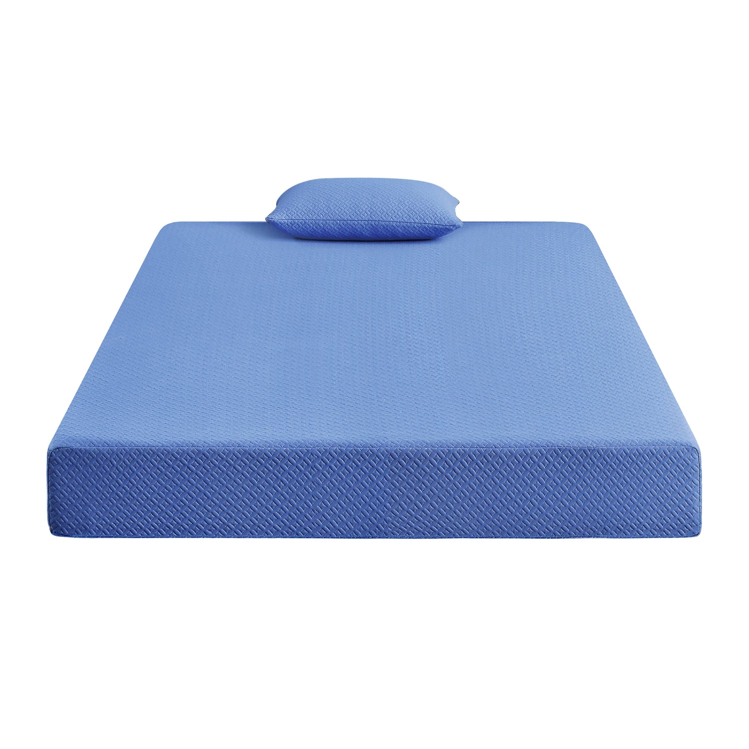 MT-PG07BLF 7&quot; Blue Full Gel-Infused Memory Foam Mattress Set - MT-PG07BLF - Bien Home Furniture &amp; Electronics