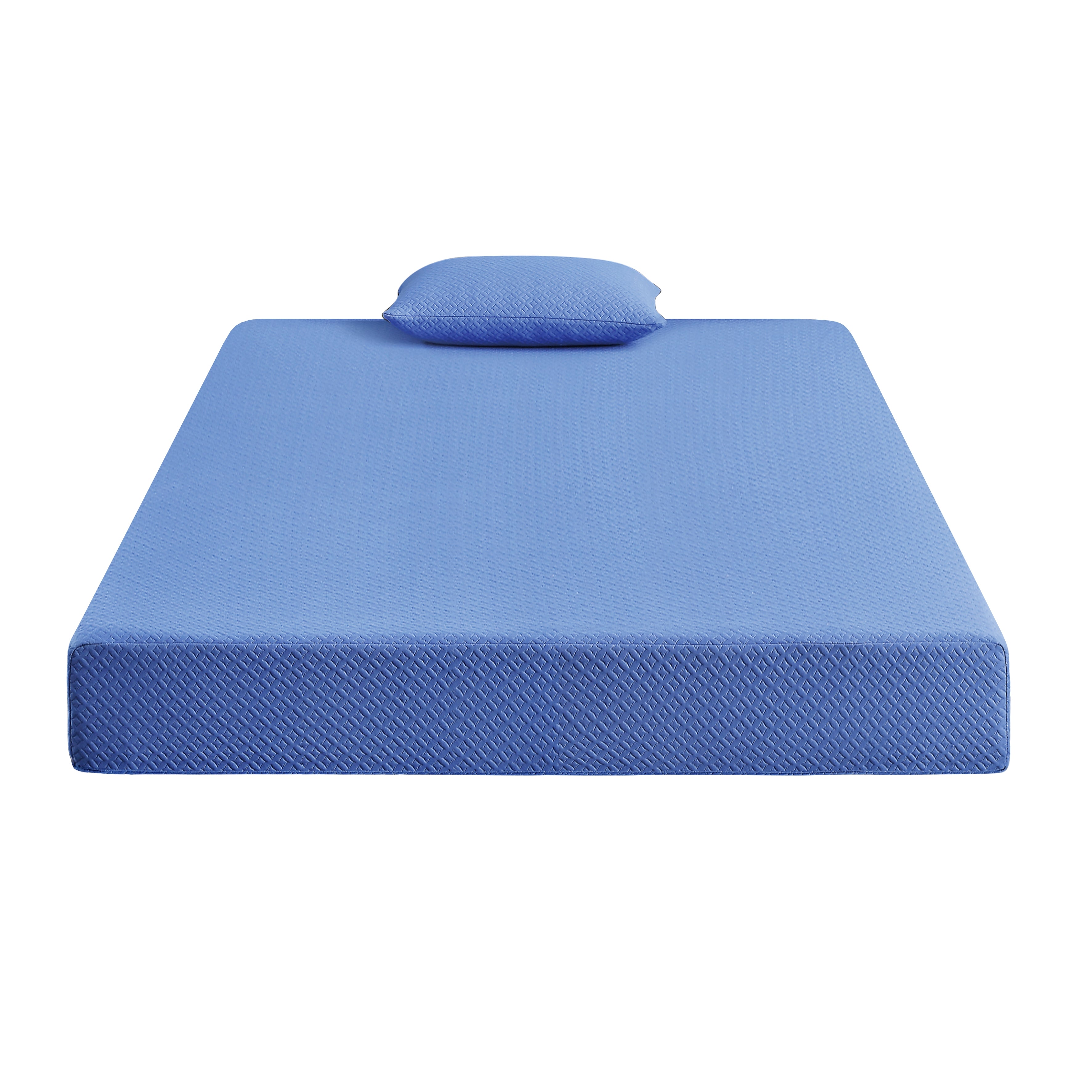 MT-PG07BLF 7" Blue Full Gel-Infused Memory Foam Mattress Set - MT-PG07BLF - Bien Home Furniture & Electronics