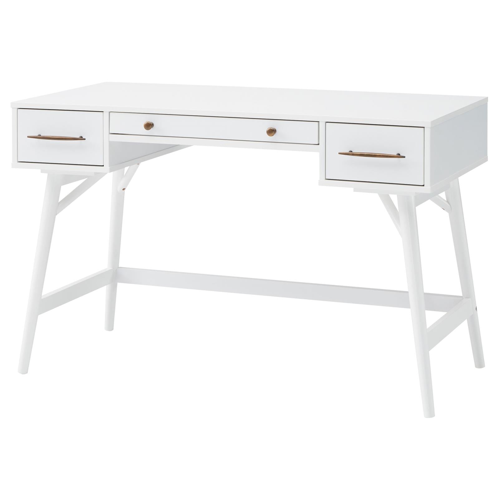 Mugga White 3-Drawer Writing Desk - 800745 - Bien Home Furniture &amp; Electronics