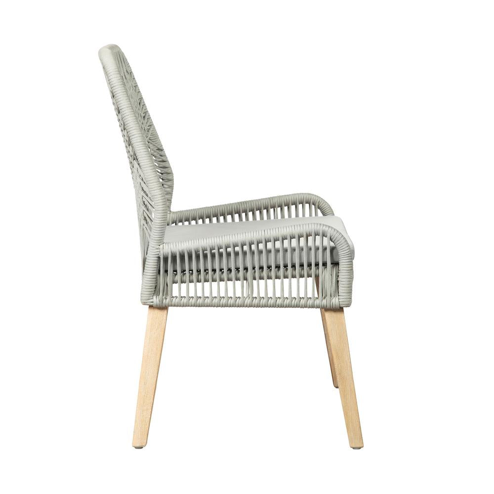 Nakia Gray Woven Back Side Chairs, Set of 2 - 110033 - Bien Home Furniture & Electronics