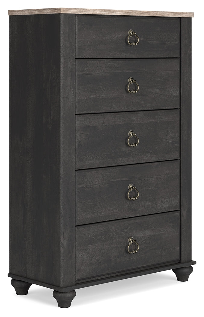 Nanforth Two-tone Chest of Drawers - B3670-46 - Bien Home Furniture &amp; Electronics