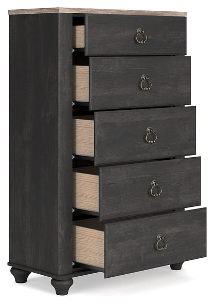 Nanforth Two-tone Chest of Drawers - B3670-46 - Bien Home Furniture &amp; Electronics