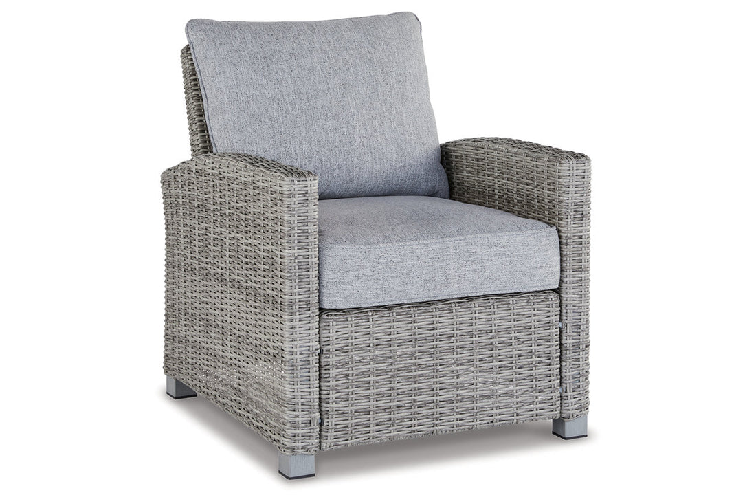 NAPLES BEACH Light Gray Lounge Chair with Cushion - P439-820 - Bien Home Furniture &amp; Electronics