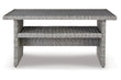 NAPLES BEACH Light Gray Outdoor Multi-use Table - P439-625 - Bien Home Furniture & Electronics