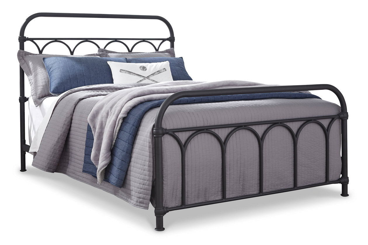 Nashburg Black Full Metal Bed - B280-672 - Bien Home Furniture & Electronics