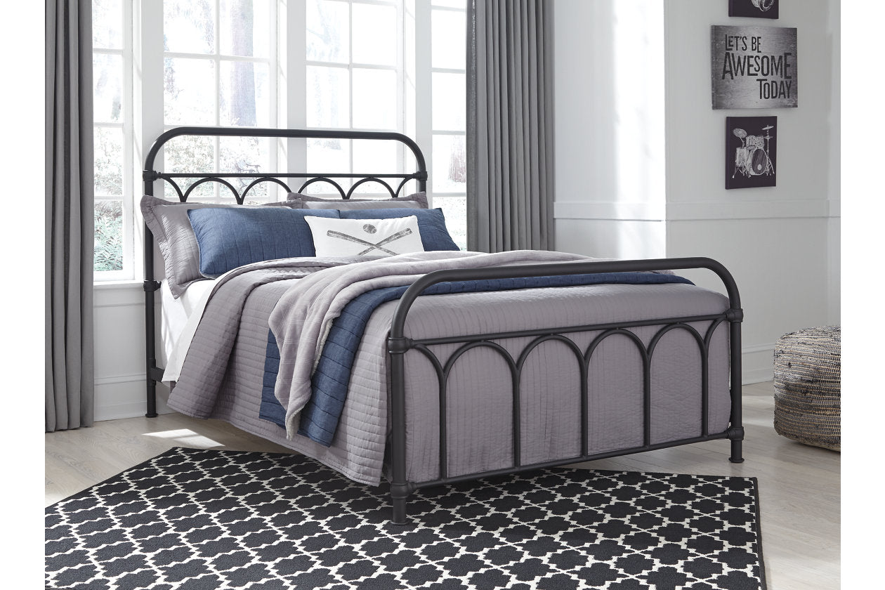 Nashburg Black Full Metal Bed - B280-672 - Bien Home Furniture & Electronics
