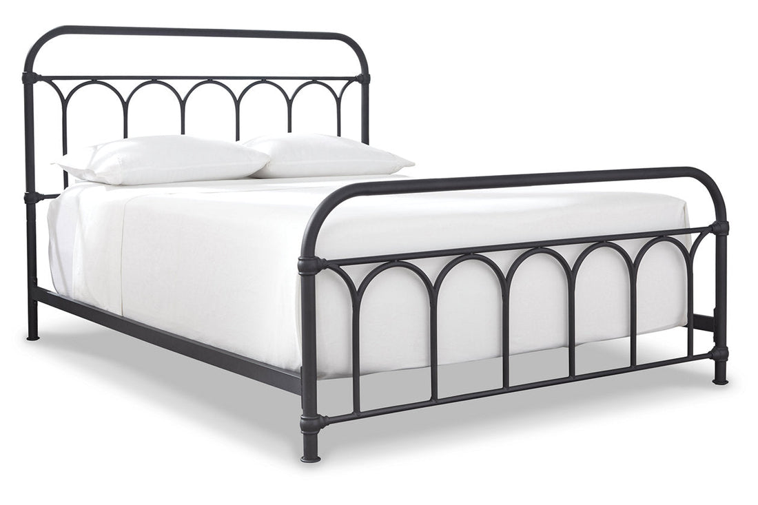 Nashburg Black Queen Metal Bed - B280-681 - Bien Home Furniture &amp; Electronics
