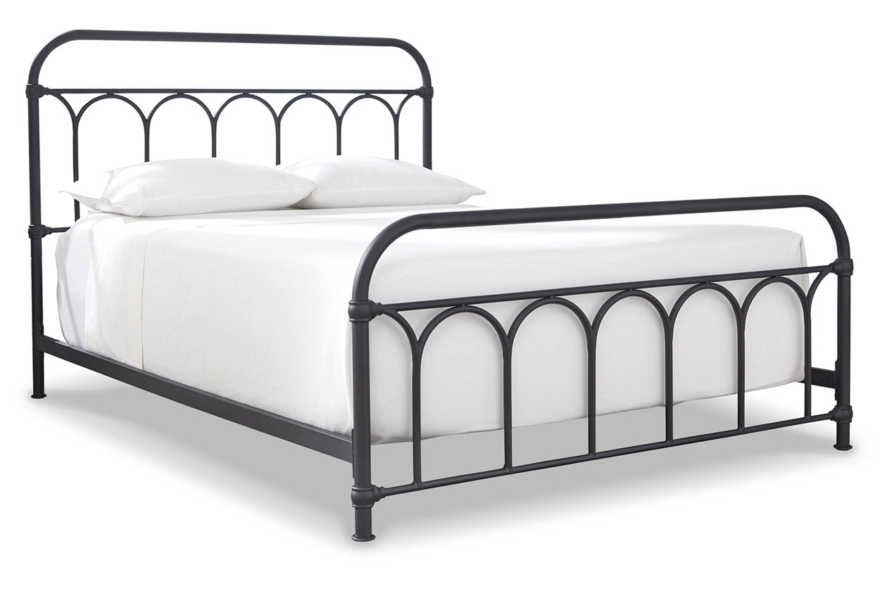 Nashburg Black Queen Metal Bed - B280-681 - Bien Home Furniture & Electronics